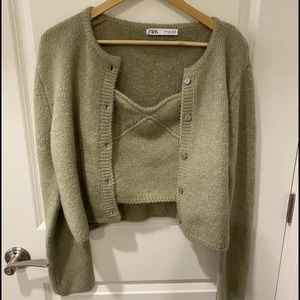 Zara cardigan set